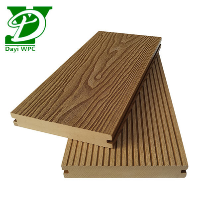 140x23mm chống nước Composite Decking Thảm thạch composite Decking cho không gian ngoài trời