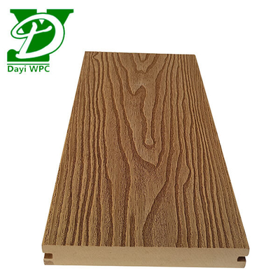140x23mm chống nước Composite Decking Thảm thạch composite Decking cho không gian ngoài trời