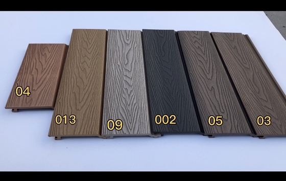 156 * 21mm Wpc bên ngoài tường bảng môi trường thân thiện chống nấm mốc